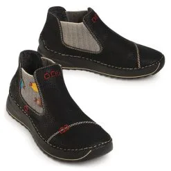 Bottines Chelsea Rieker 51592-00 Black -Rieker bottines chelsea rieker 51592 00 black 1 4