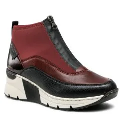 Bottines Rieker N6352-35 Rot Kombi