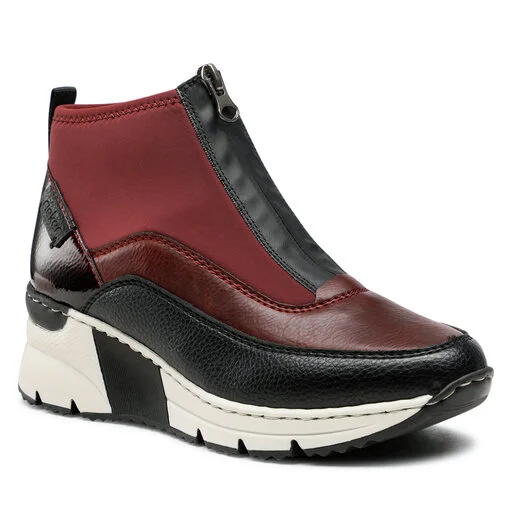 Bottines Rieker N6352-35 Rot Kombi 1 Bottines Rieker N6352-35 Rot Kombi