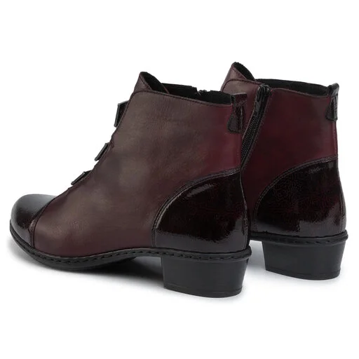 Bottines Rieker Y07C9-35 Rot Kombi 3 Bottines Rieker Y07C9-35 Rot Kombi – Image 3