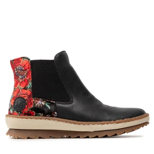 Bottines Rieker Z8689-00 Schwarz Kombi 2 Bottines Rieker Z8689-00 Schwarz Kombi – Image 2