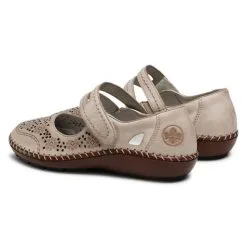 Chaussures Basses Rieker 44875-60 Beige 1 -Rieker chaussures basses rieker 44875 60 beige 1 2