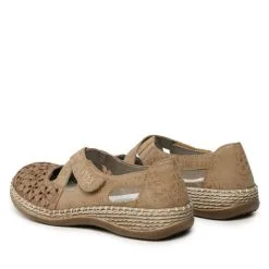 Chaussures Basses Rieker 464H4-62 Beige -Rieker chaussures basses rieker 464h4 62 beige 2