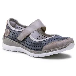 Chaussures Basses Rieker L32B5-42 Blau Kombi