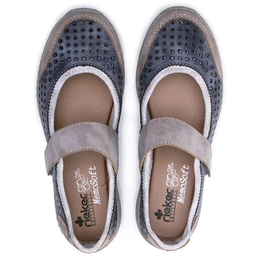 Chaussures Basses Rieker L32B5-42 Blau Kombi 6 Chaussures Basses Rieker L32B5-42 Blau Kombi – Image 6