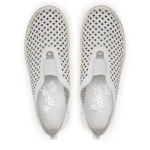 Chaussures Basses Rieker N0965-80 Weiss 5 Chaussures Basses Rieker N0965-80 Weiss – Image 5