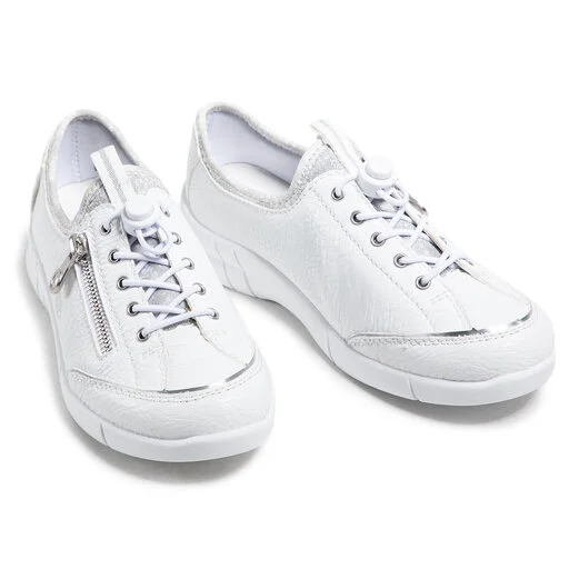 Chaussures Basses Rieker N2162-80 Weiss 5 Chaussures Basses Rieker N2162-80 Weiss – Image 5