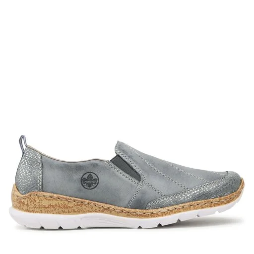 Chaussures Basses Rieker N4274-12 Blau 2 Chaussures Basses Rieker N4274-12 Blau – Image 2