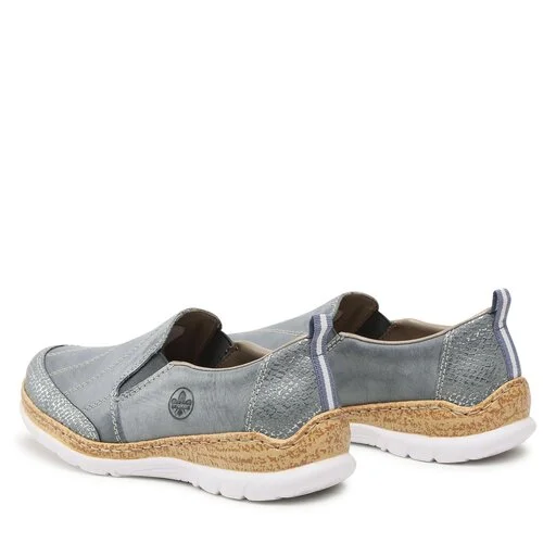 Chaussures Basses Rieker N4274-12 Blau 3 Chaussures Basses Rieker N4274-12 Blau – Image 3
