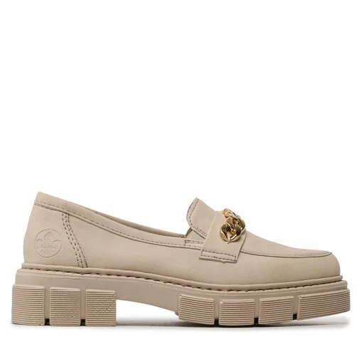 Chunky Loafers Rieker M3861-60 Beige 2 Chunky Loafers Rieker M3861-60 Beige – Image 2