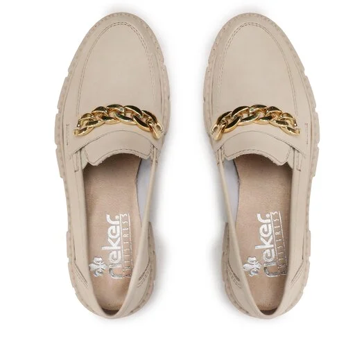 Chunky Loafers Rieker M3861-60 Beige 5 Chunky Loafers Rieker M3861-60 Beige – Image 5