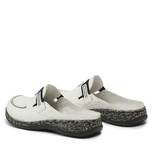 Mules / Sandales De Bain Rieker 46393-80 Weiss 3 Mules / Sandales De Bain Rieker 46393-80 Weiss – Image 3