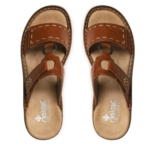 Mules / Sandales De Bain Rieker 60822-24 Braun 5 Mules / Sandales De Bain Rieker 60822-24 Braun – Image 5