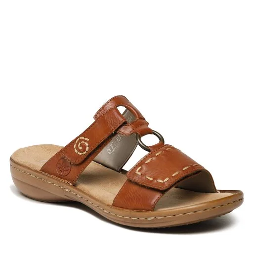 Mules / Sandales De Bain Rieker 60822-24 Braun 1 Mules / Sandales De Bain Rieker 60822-24 Braun