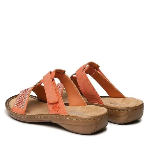 Mules / Sandales De Bain Rieker 60898-38 Orange 3 Mules / Sandales De Bain Rieker 60898-38 Orange – Image 3