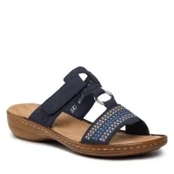 Mules / Sandales De Bain Rieker 608K8-14 Blau