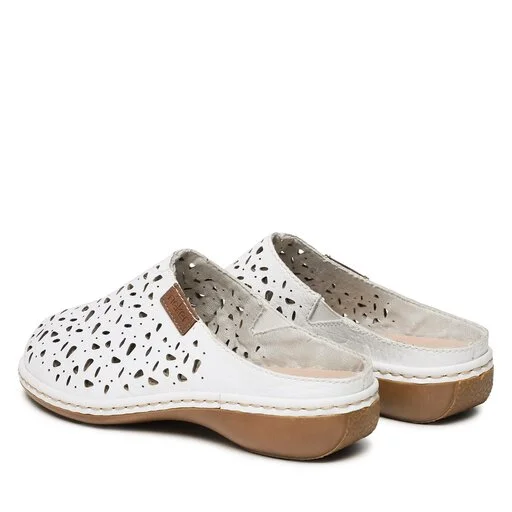 Mules / Sandales De Bain Rieker 65996-80 Weiss 3 Mules / Sandales De Bain Rieker 65996-80 Weiss – Image 3