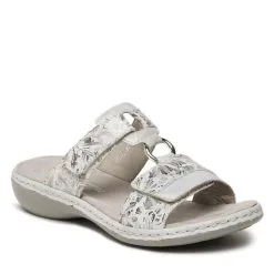 Mules / Sandales De Bain Rieker 659X6-80 Metallic