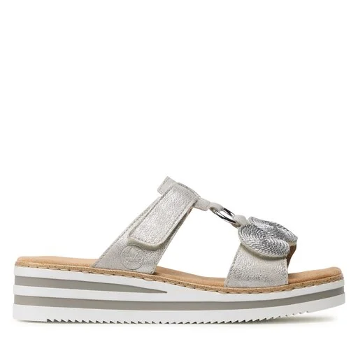 Mules / Sandales De Bain Rieker V02K3-40 Grau 2 Mules / Sandales De Bain Rieker V02K3-40 Grau – Image 2