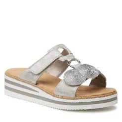 Mules / Sandales De Bain Rieker V02K3-40 Grau