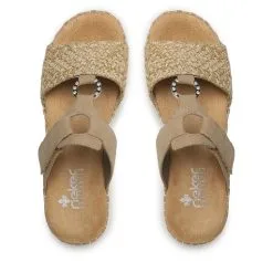 Mules / Sandales De Bain Rieker V1243-60 Beige 9 Mules / Sandales De Bain Rieker V1243-60 Beige -Rieker mules sandales de bain rieker v1243 60 beige 4