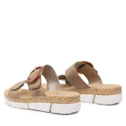 Mules / Sandales De Bain Rieker V2392-62 Beige -Rieker mules sandales de bain rieker v2392 62 beige 2