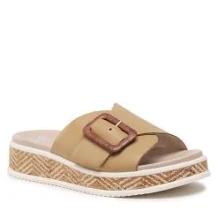 Mules / Sandales De Bain Rieker W0803-60 Beige