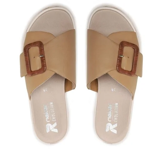 Mules / Sandales De Bain Rieker W0803-60 Beige 5 Mules / Sandales De Bain Rieker W0803-60 Beige – Image 5