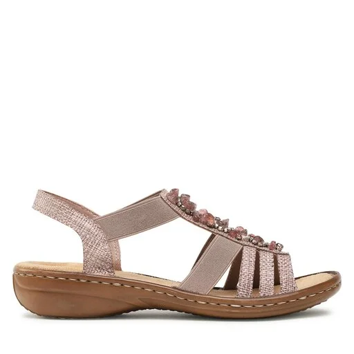 Sandales Rieker 60818-31 Rosa 2 Sandales Rieker 60818-31 Rosa – Image 2