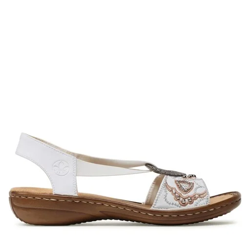 Sandales Rieker 608B9-80 Weiss 2 Sandales Rieker 608B9-80 Weiss – Image 2