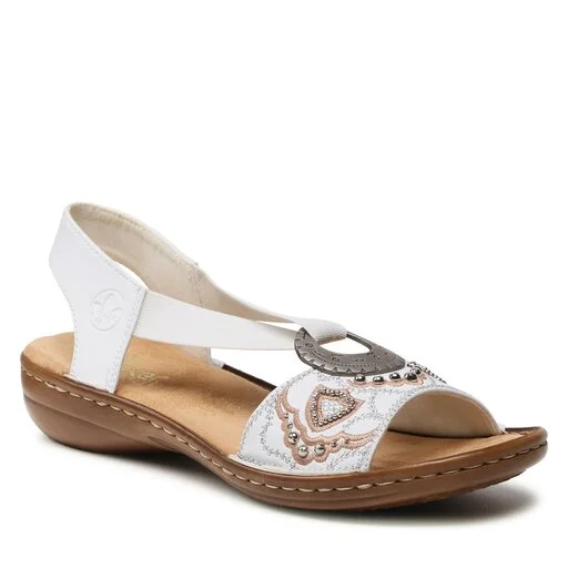 Sandales Rieker 608B9-80 Weiss 1 Sandales Rieker 608B9-80 Weiss
