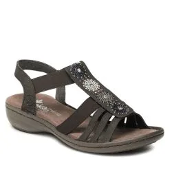 Sandales Rieker 608G9-47 Grau