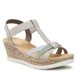 Sandales Rieker 61995-40 Grau Kombi