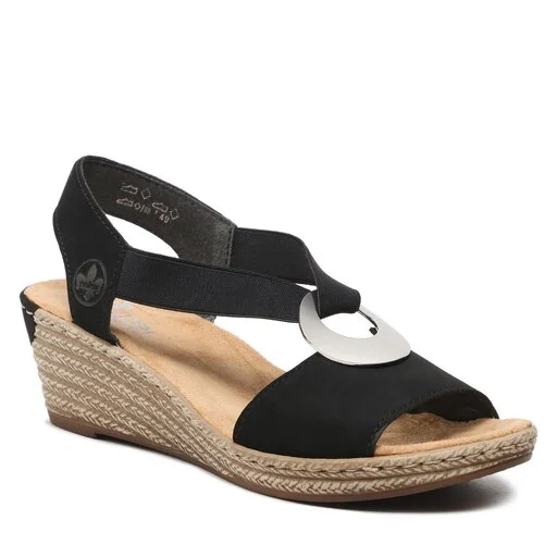 Sandales Rieker 624H6-00 Schwarz 1 Sandales Rieker 624H6-00 Schwarz