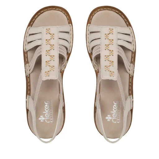 Sandales Rieker 62855-60 Beige 5 Sandales Rieker 62855-60 Beige – Image 5