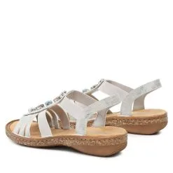 Sandales Rieker 62860-90 Silber/Platin 7 Sandales Rieker 62860-90 Silber/Platin -Rieker sandales rieker 62860 90 silber platin 2