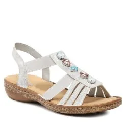 Sandales Rieker 62860-90 Silber/Platin