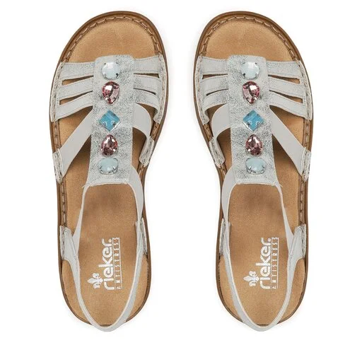 Sandales Rieker 62860-90 Silber/Platin 5 Sandales Rieker 62860-90 Silber/Platin – Image 5