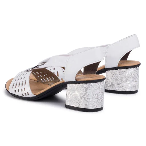 Sandales Rieker 64675-80 Weiss 3 Sandales Rieker 64675-80 Weiss – Image 3