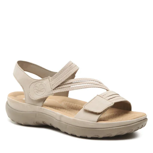 Sandales Rieker 64870-62 Beige 1 Sandales Rieker 64870-62 Beige