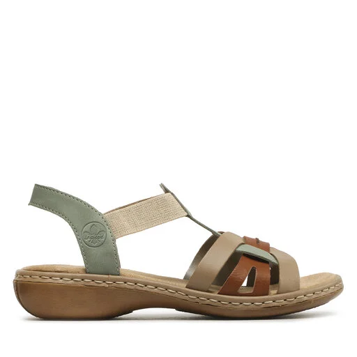 Sandales Rieker 65918-52 Grun Kombi 2 Sandales Rieker 65918-52 Grun Kombi – Image 2