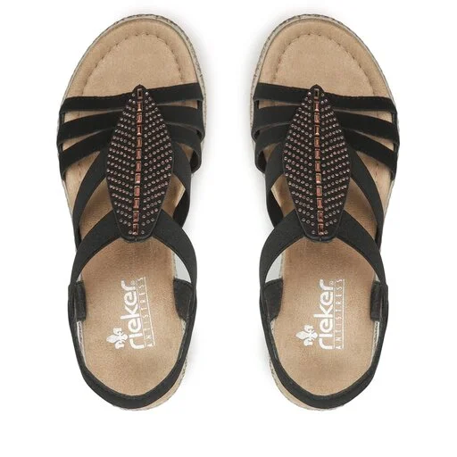 Sandales Rieker 66526-00 Schwarz 5 Sandales Rieker 66526-00 Schwarz – Image 5