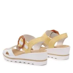 Sandales Rieker 67476-69 Gelb Kombi 7 Sandales Rieker 67476-69 Gelb Kombi -Rieker sandales rieker 67476 69 gelb kombi 2