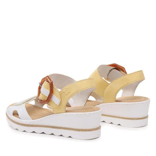 Sandales Rieker 67476-69 Gelb Kombi 3 Sandales Rieker 67476-69 Gelb Kombi – Image 3
