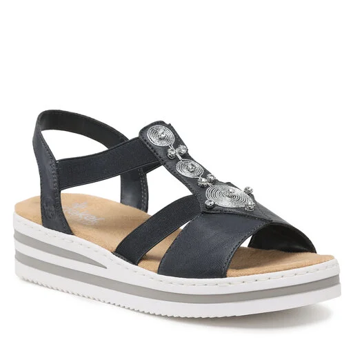 Sandales Rieker V0287-14 Blau 1 Sandales Rieker V0287-14 Blau