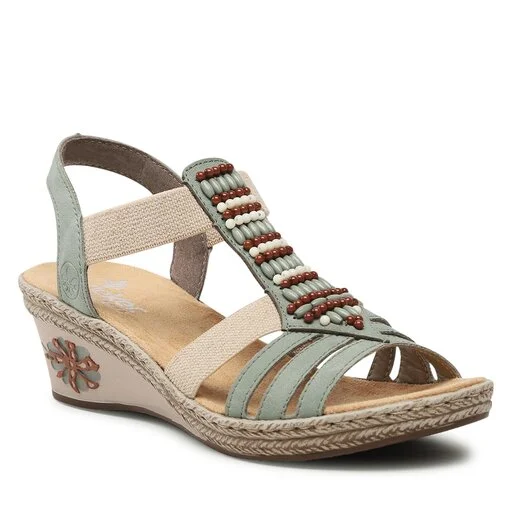 Sandales Rieker V2451-52 Grun 1 Sandales Rieker V2451-52 Grun