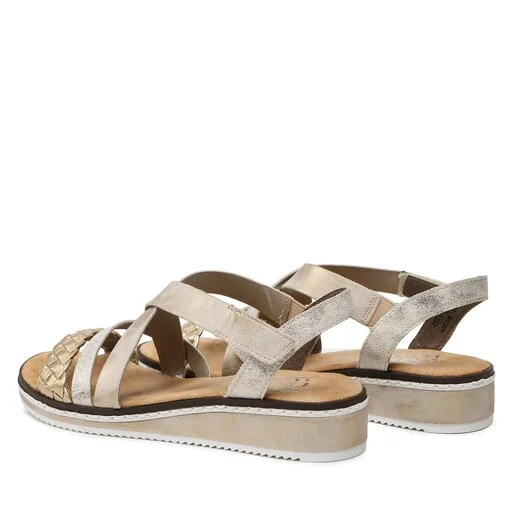 Sandales Rieker V3663-90 Gold 3 Sandales Rieker V3663-90 Gold – Image 3