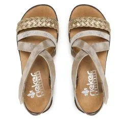 Sandales Rieker V3663-90 Gold 9 Sandales Rieker V3663-90 Gold -Rieker sandales rieker v3663 90 gold 4