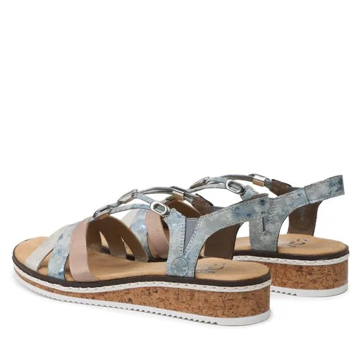 Sandales Rieker V36G4-40 Blau Kombi 3 Sandales Rieker V36G4-40 Blau Kombi – Image 3