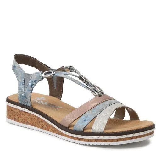 Sandales Rieker V36G4-40 Blau Kombi 1 Sandales Rieker V36G4-40 Blau Kombi